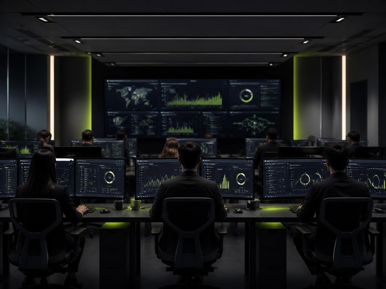 IT Plus Solutions engineers monitoring client systems in the operations centre